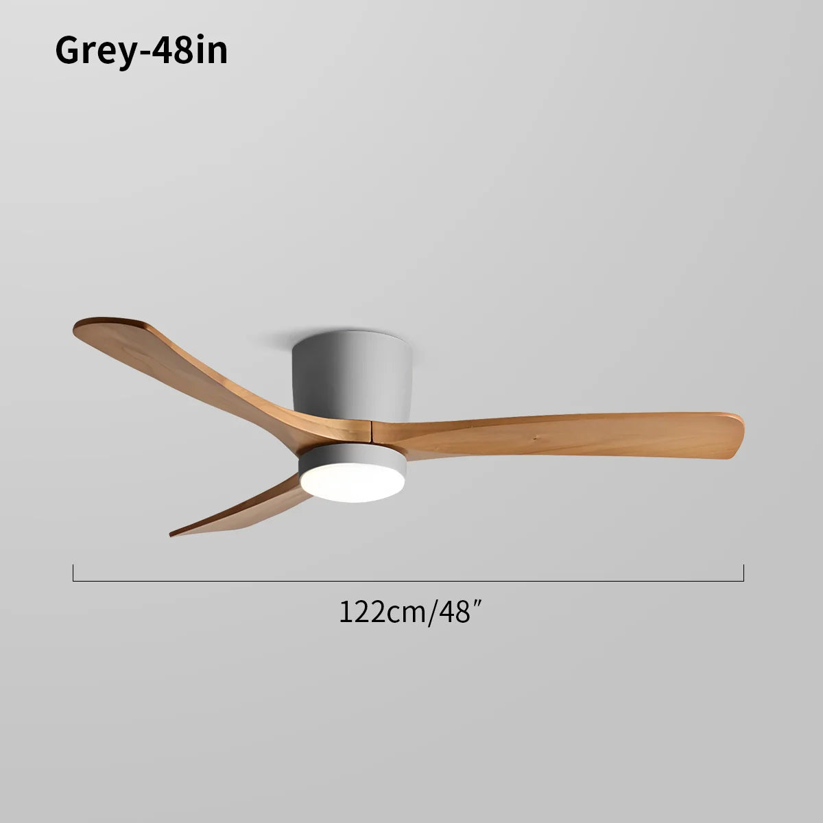 Feyran Large Low Profile Ceiling Fan with Light