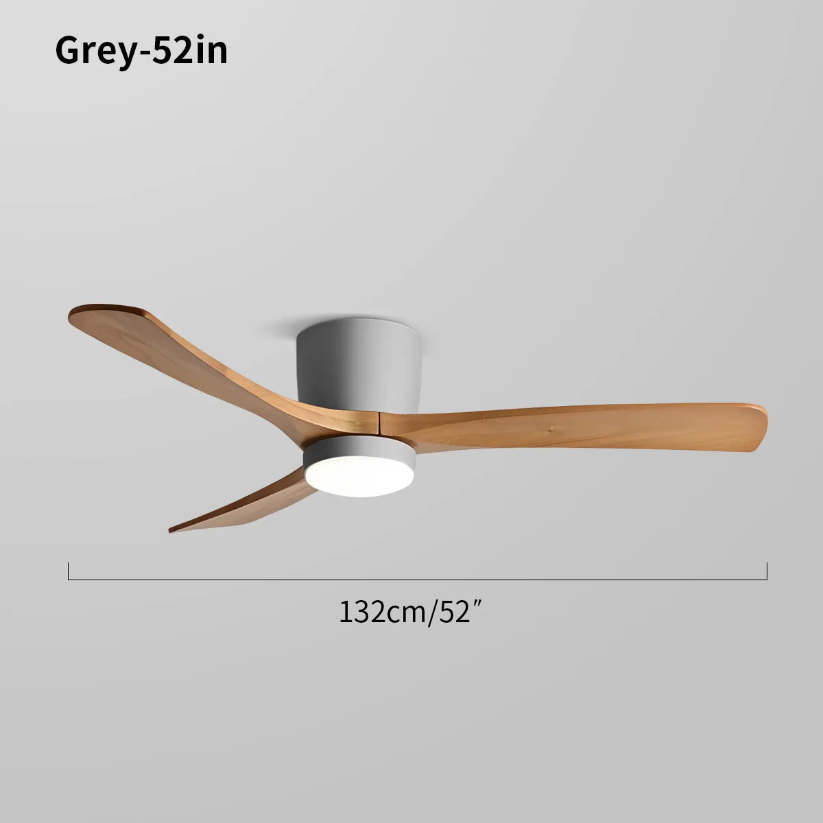 Feyran Large Low Profile Ceiling Fan with Light