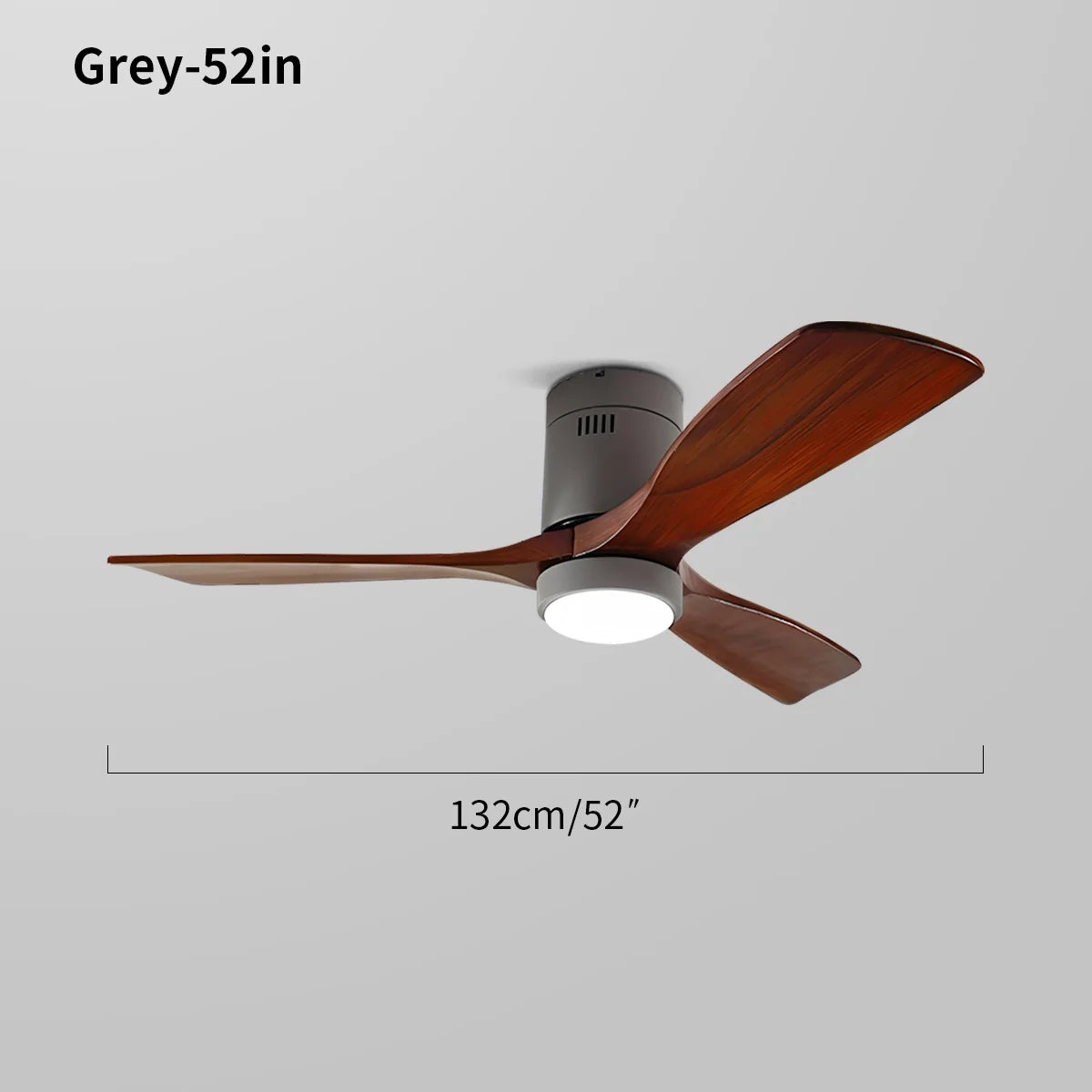 Feyran Mid-century Modern Hugger Ceiling Fan Lamp