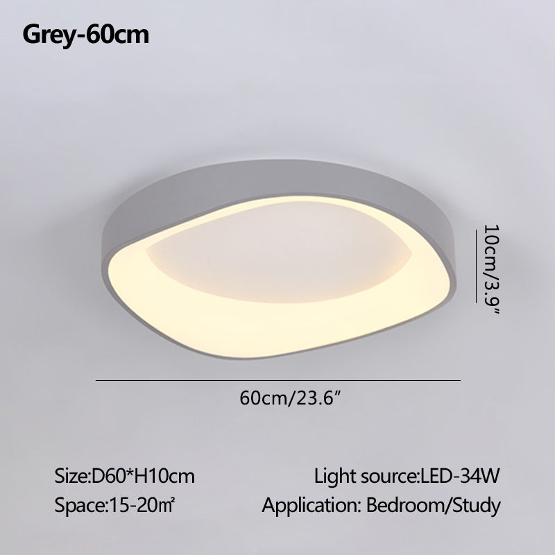 Feyran Nordic Acrylic Circle Ceiling Light for Bedroom