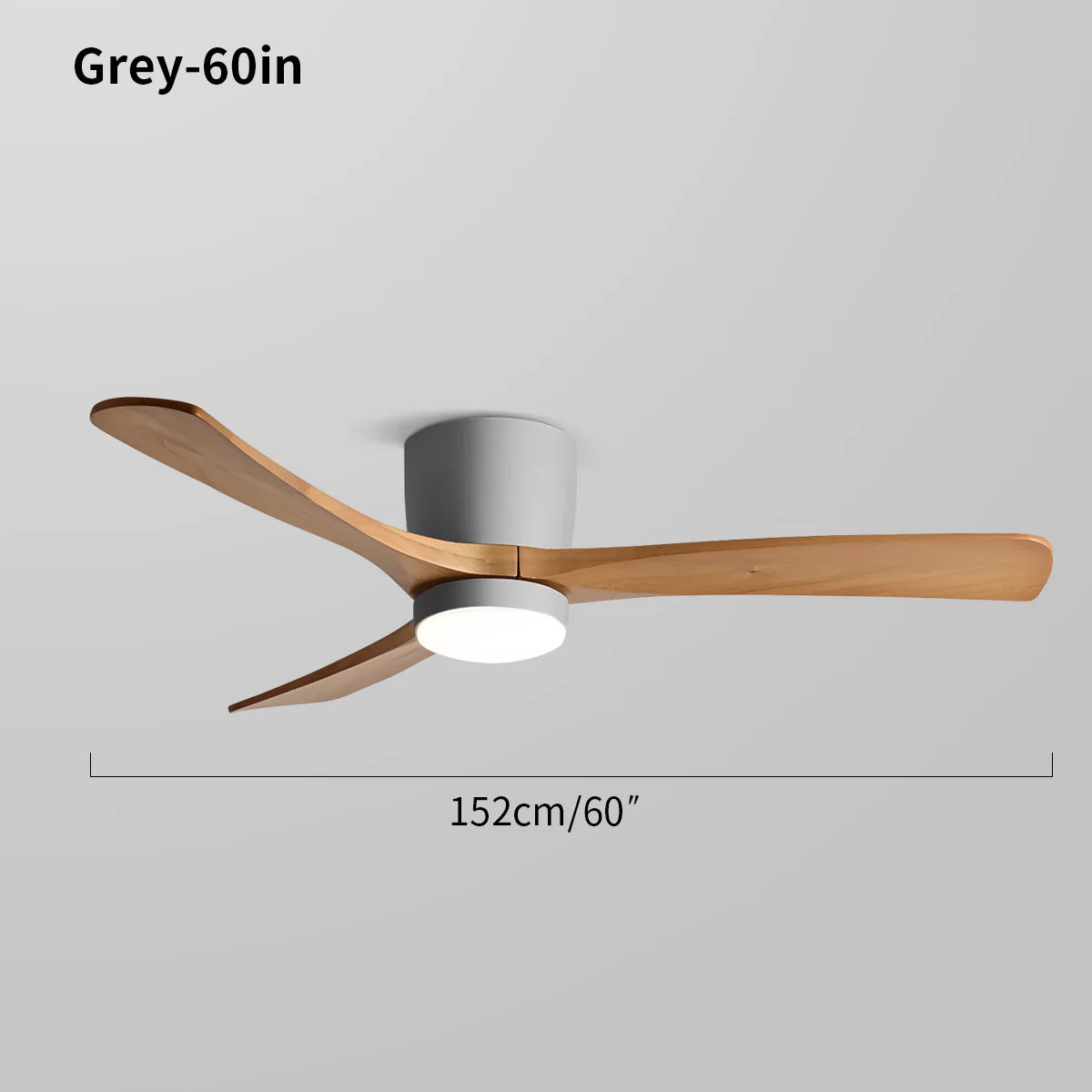 Feyran Large Low Profile Ceiling Fan with Light