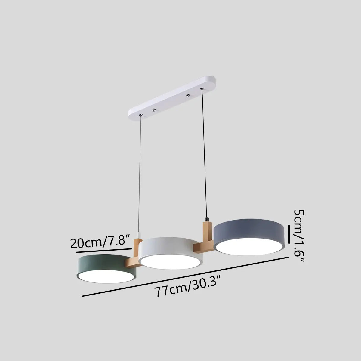 Feyran Rangeen Disc Splicing Pendant Light for Dining Room
