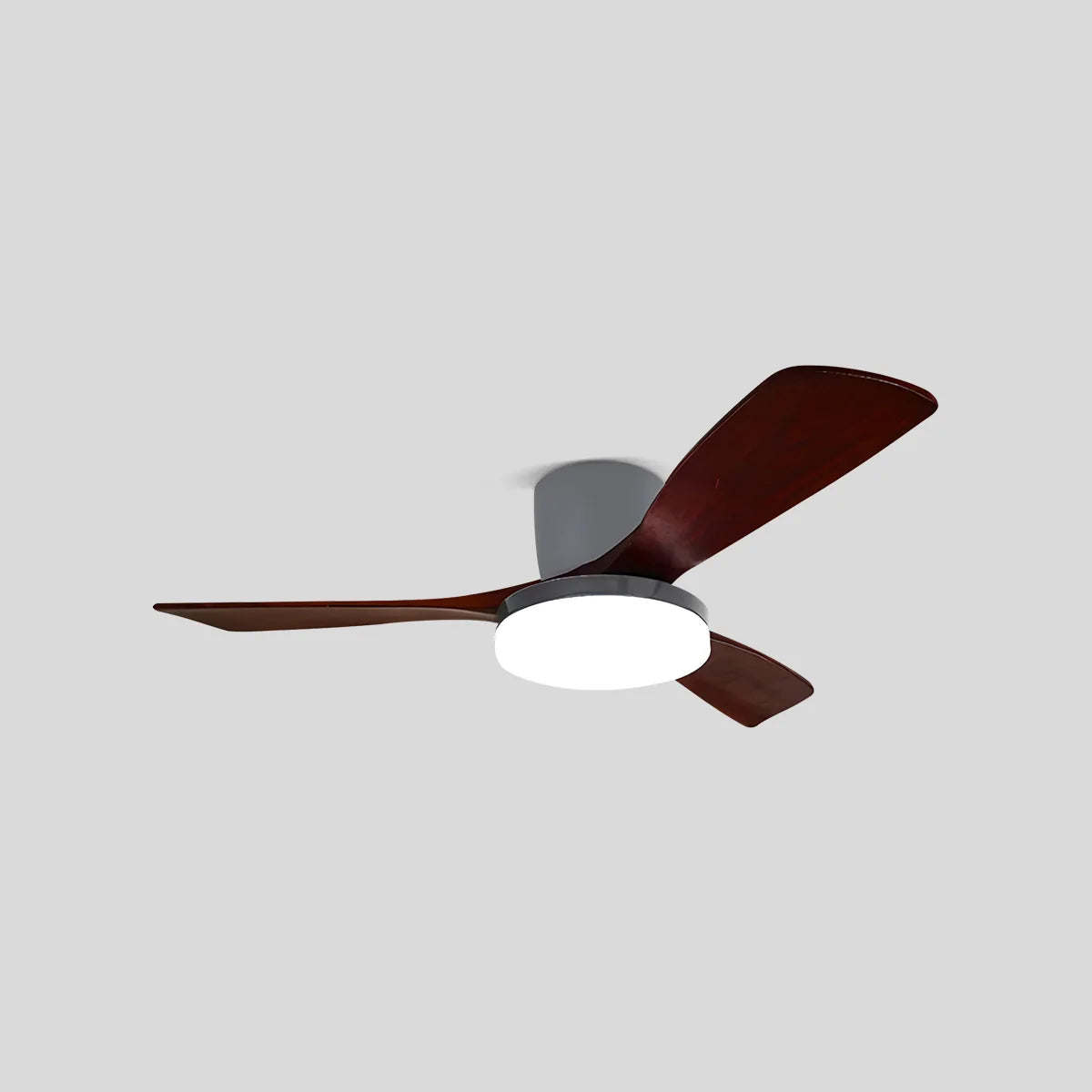 Feyran 3 Wood Blade Low Profile Ceiling Fan Lamp