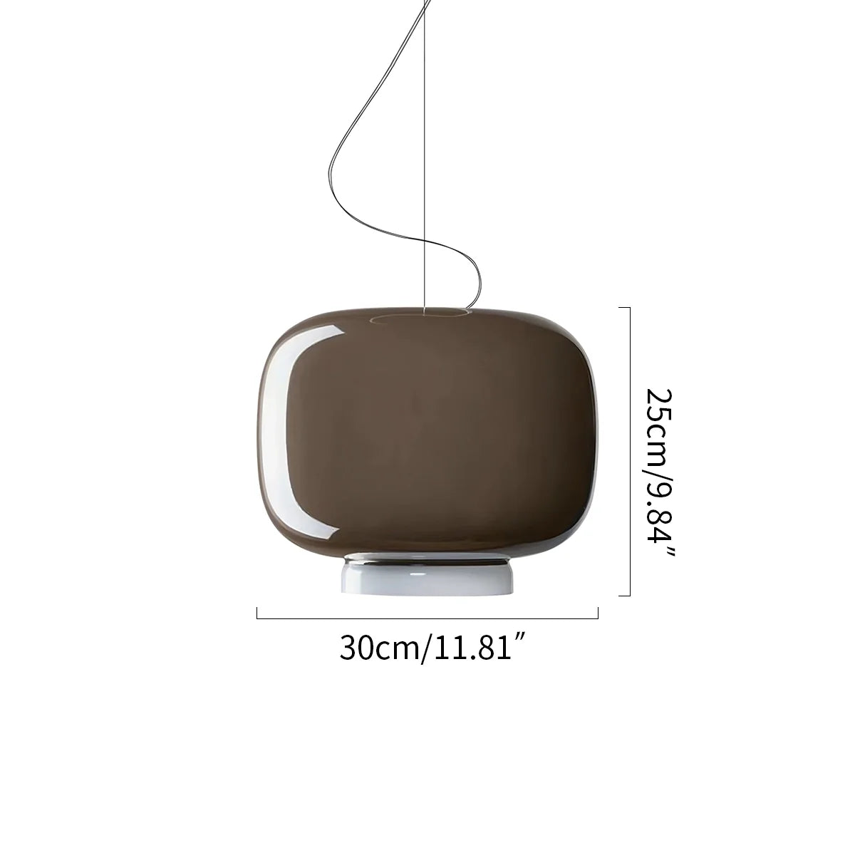 Feyran Modern Colored Glass Lantern Pendant Light