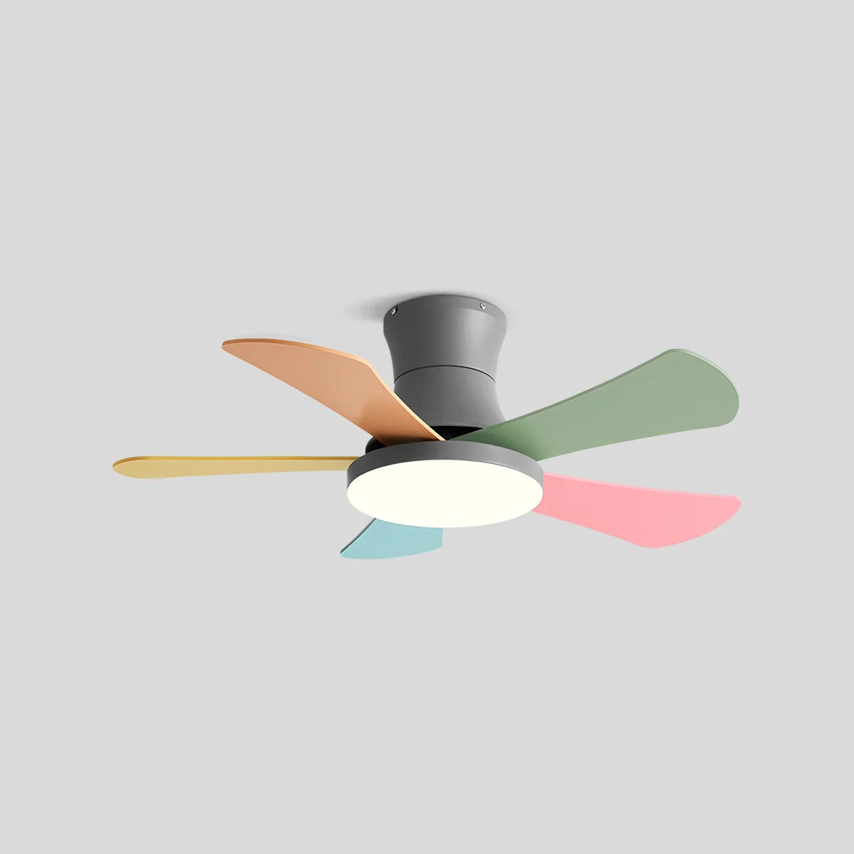 Feyran Scandi Low Profile Ceiling Fan with Light