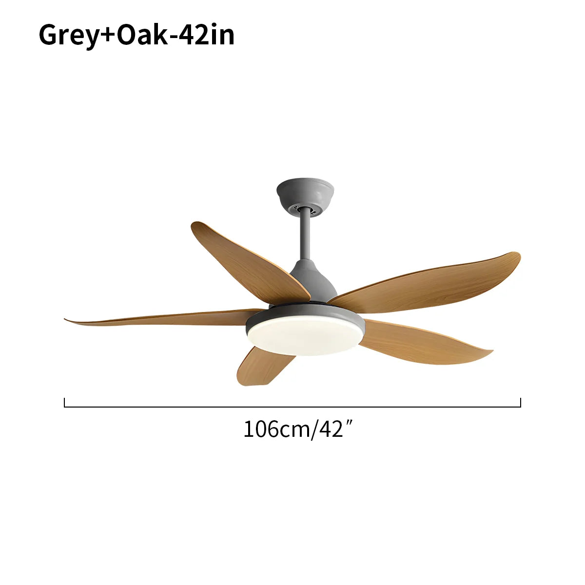 Feyran 5 Blade Contemporary Ceiling Fan Lamp