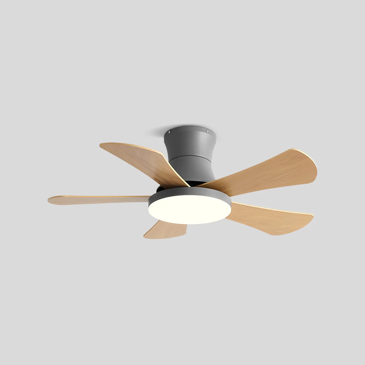 Feyran Scandi Low Profile Ceiling Fan with Light
