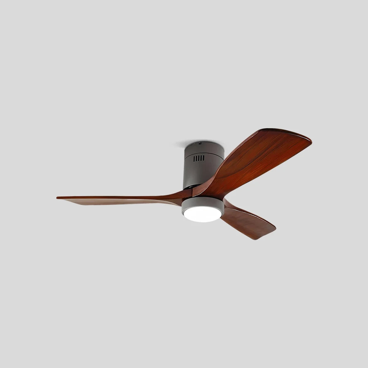 Feyran Mid-century Modern Hugger Ceiling Fan Lamp