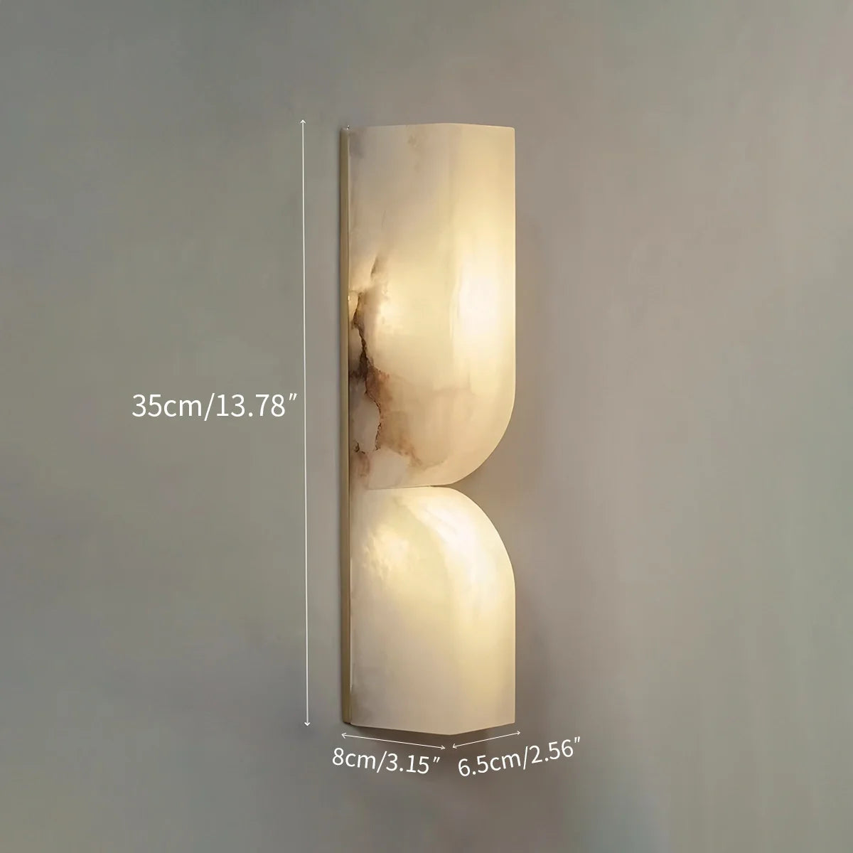 Feyran Light Luxury Spanish Alabaster Wall Sconce for Hallway