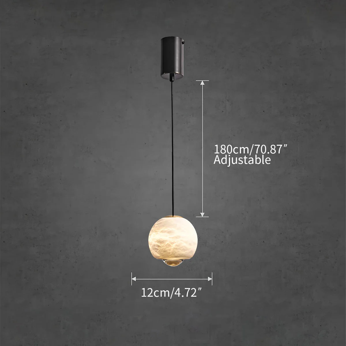Feyran Modern Adjustable Spanish Alabaster Pendant Light