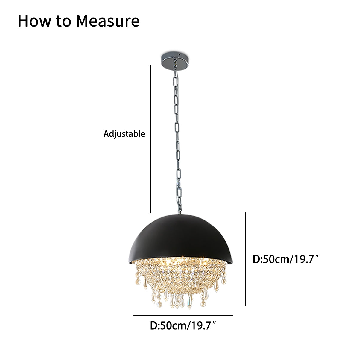 Feyran Spherical Crystal Chandelier Globe Pendant Light