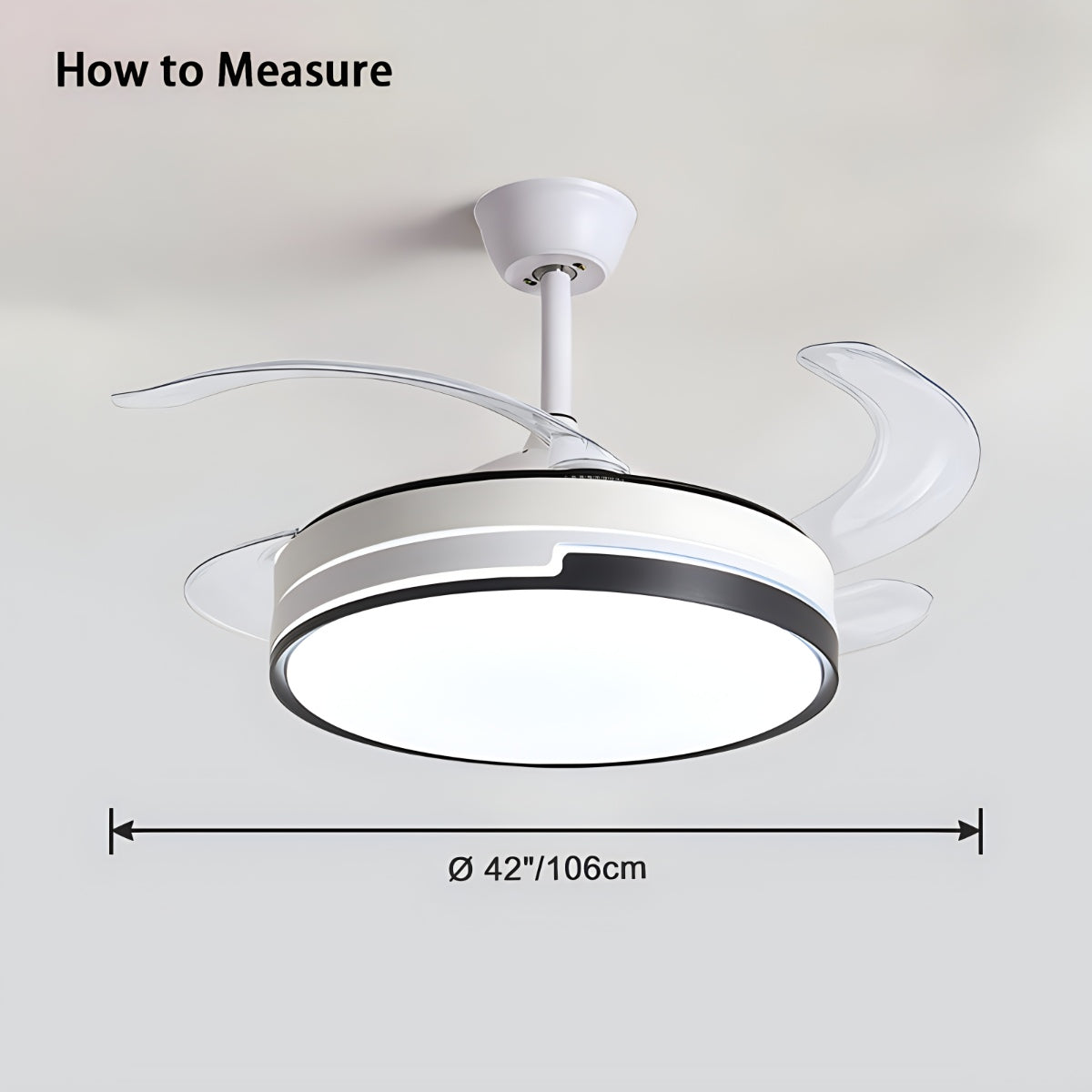 Feyran Remote Minimalist Hugger Ceiling Fan