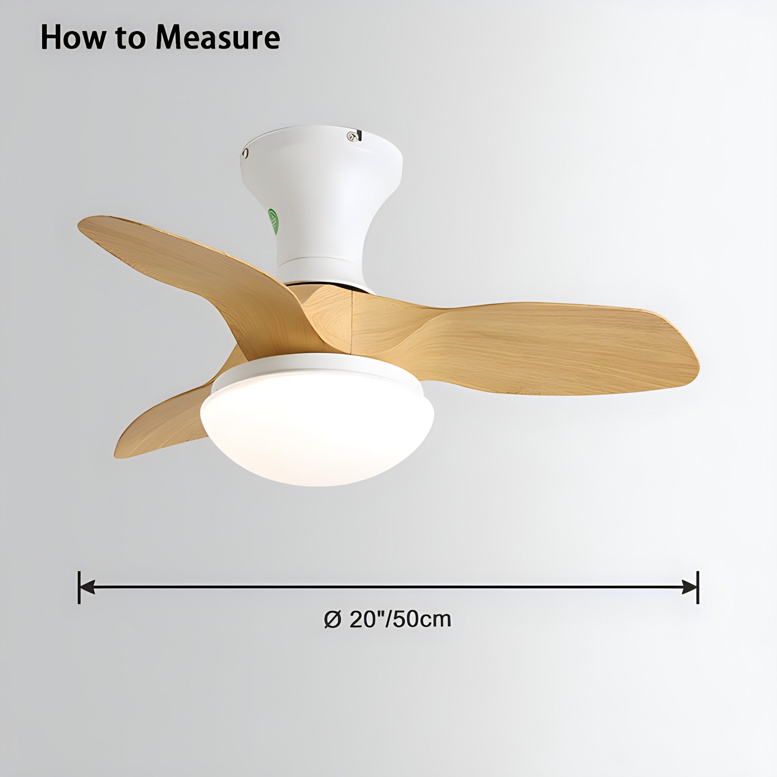 Feyran Small Propeller Ceiling Fan With Light