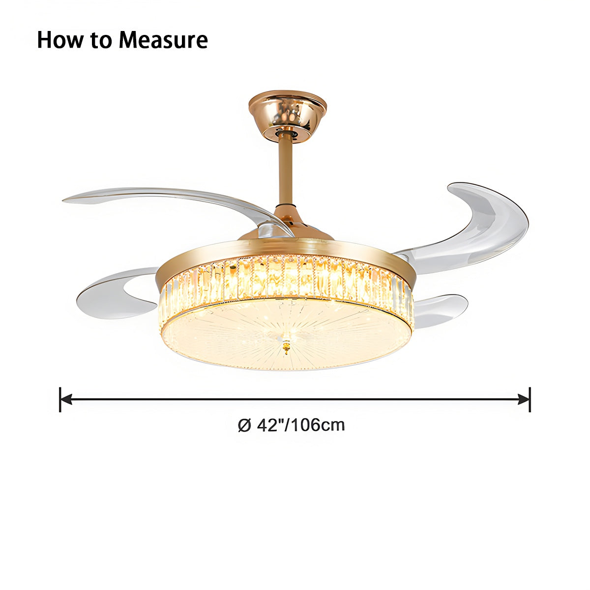 Feyran Remote Hugger Ceiling Fan Light