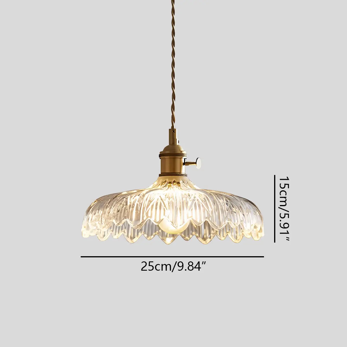 Feyran Isabel Glass Pendant Light for Kitchen Island