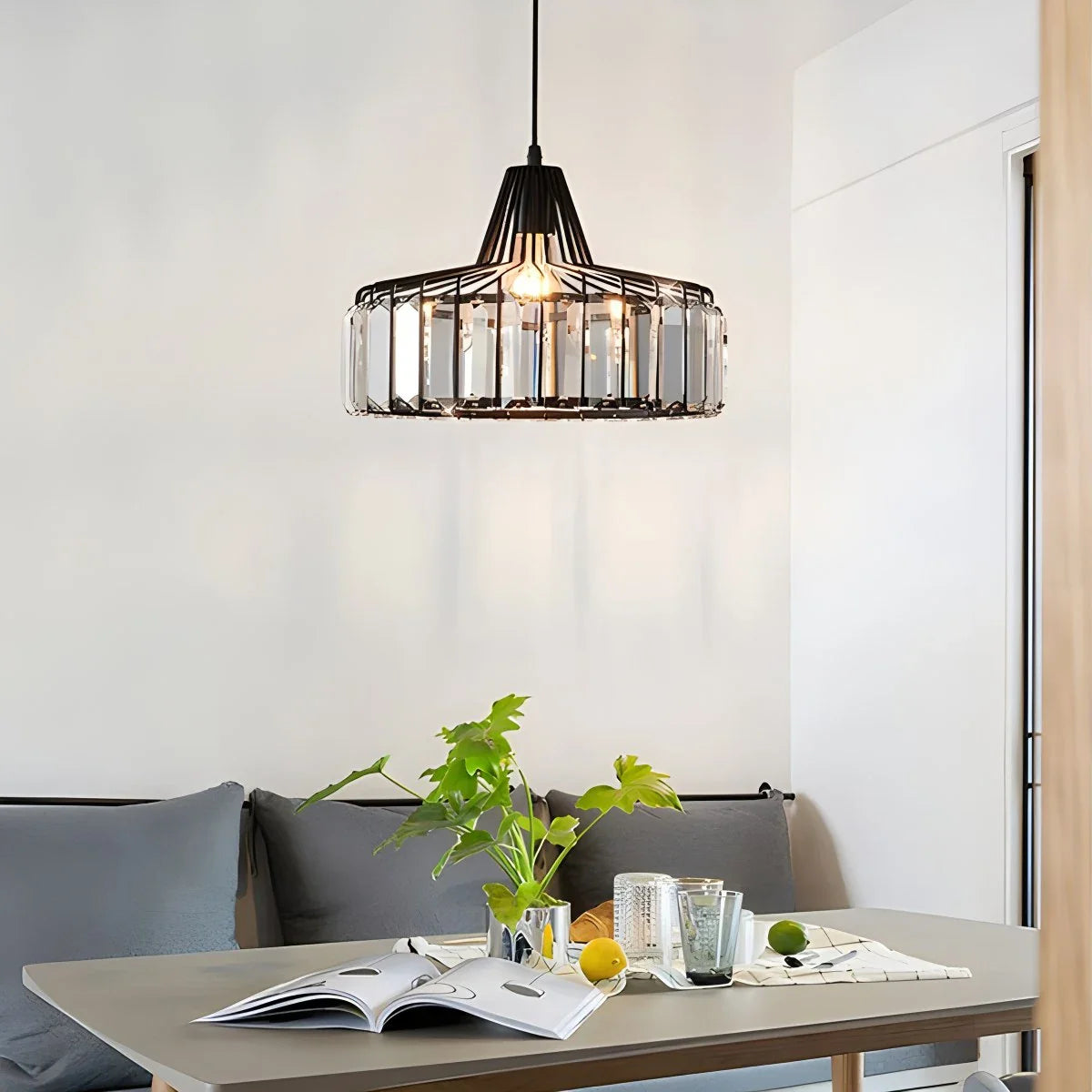 Feyran Modern Iron Art Glass Pendant Lamp for Kitchen