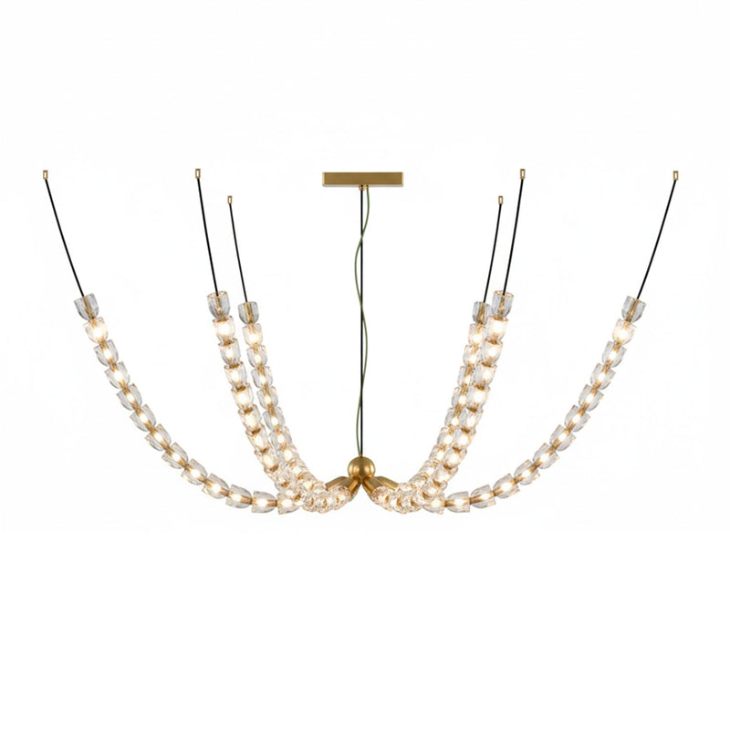 Gabriel Gold Crystal Chandelier