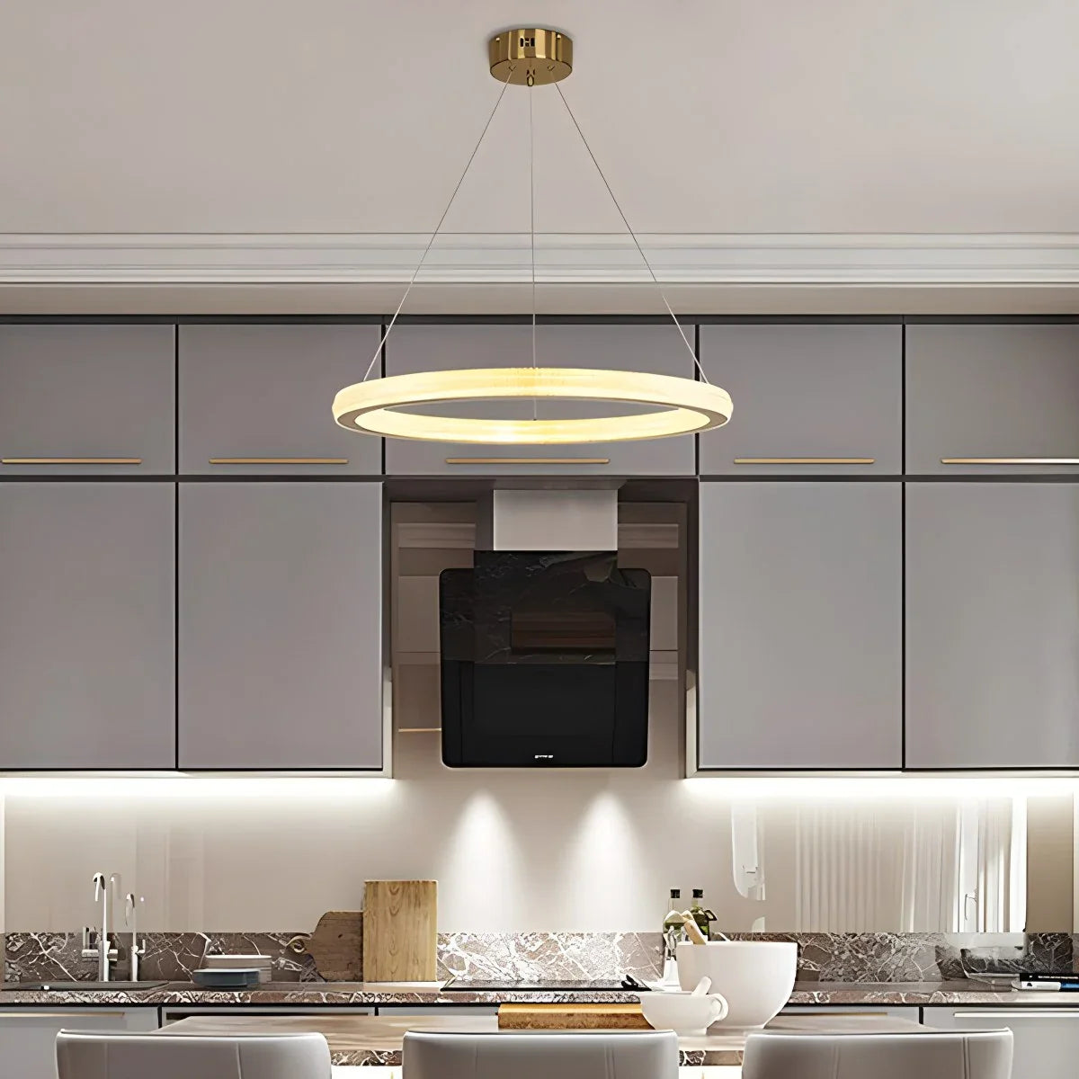Feyran Modern Ring LED Pendant Light for Dining Room