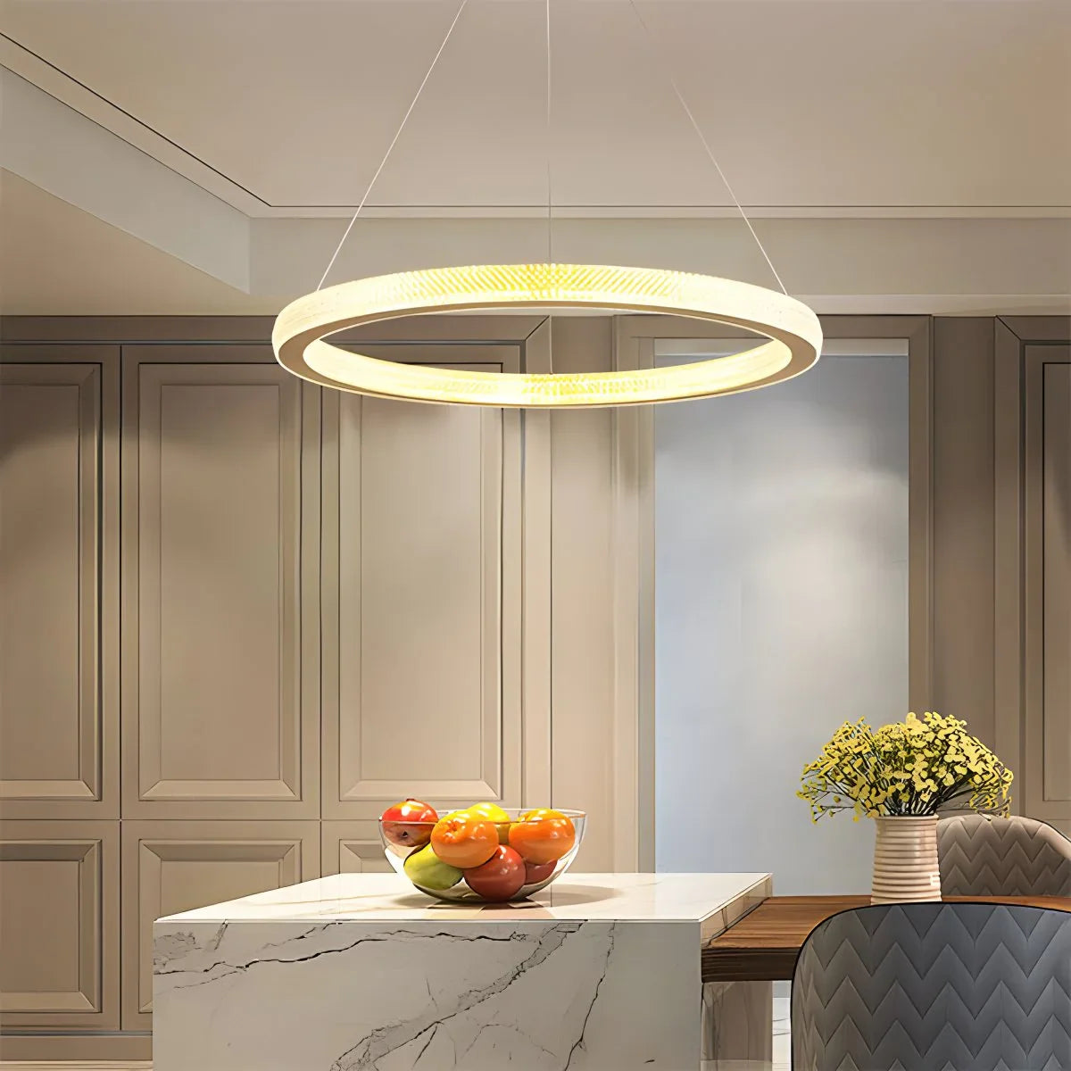 Feyran Modern Ring LED Pendant Light for Dining Room