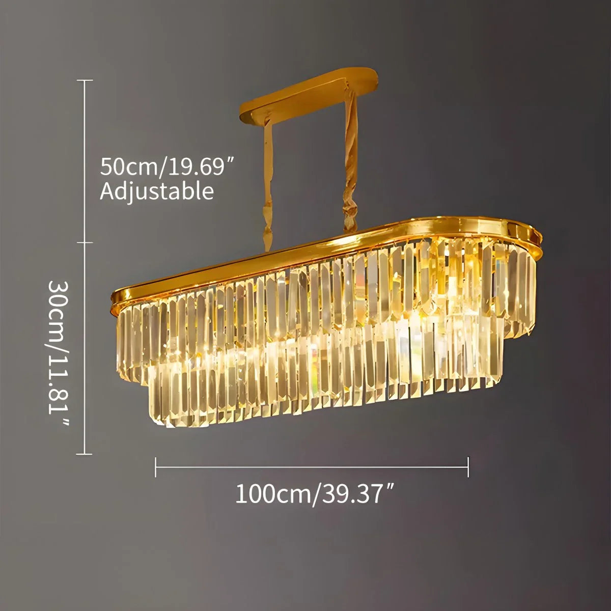 Feyran Light Luxury Crystal Chandelier for Living Room