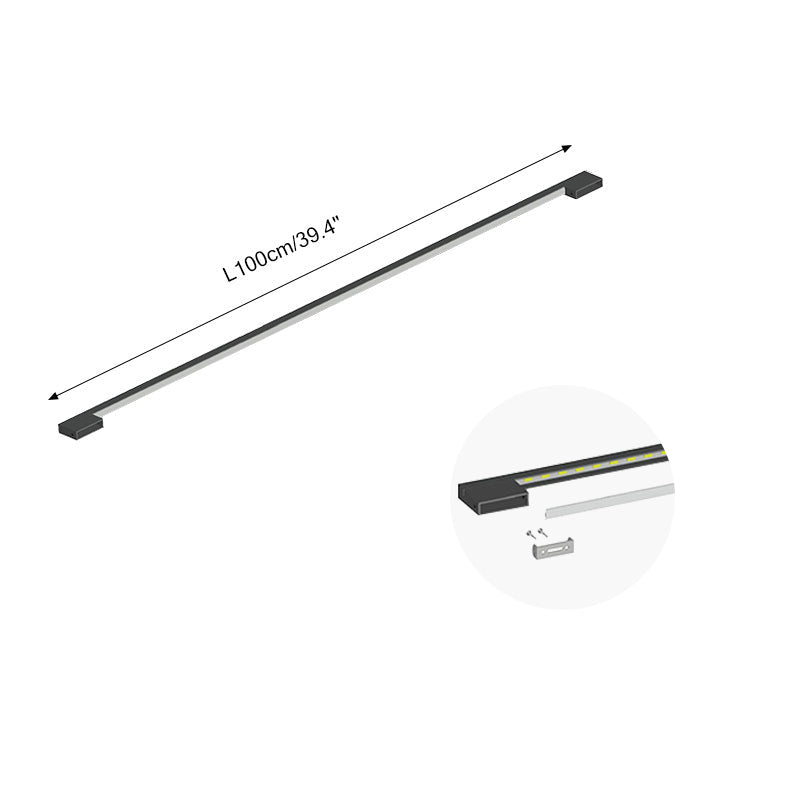 Feyran Long Linear Stairwell Wall Sconce