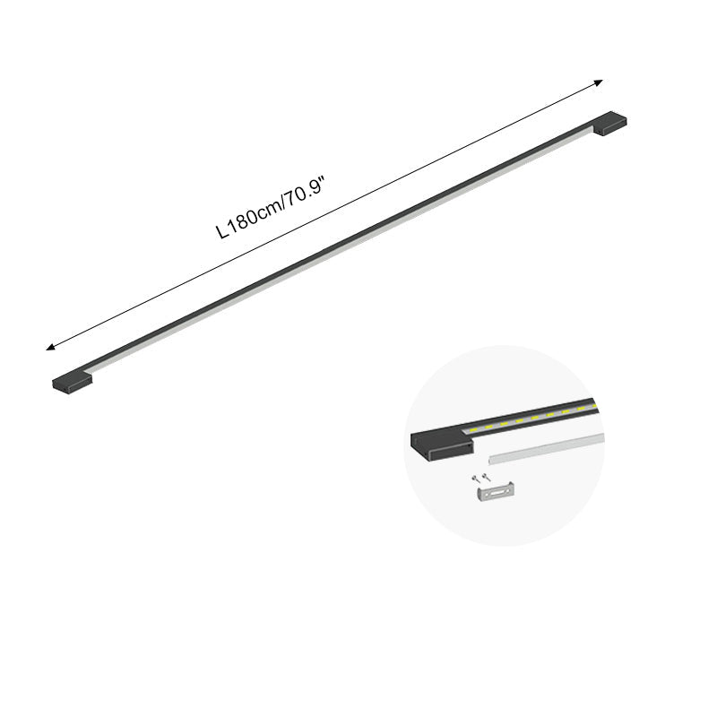 Feyran Long Linear Stairwell Wall Sconce