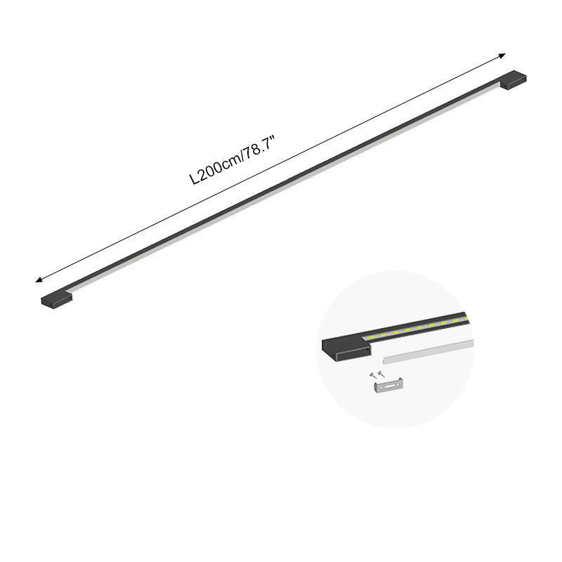 Feyran Long Linear Stairwell Wall Sconce