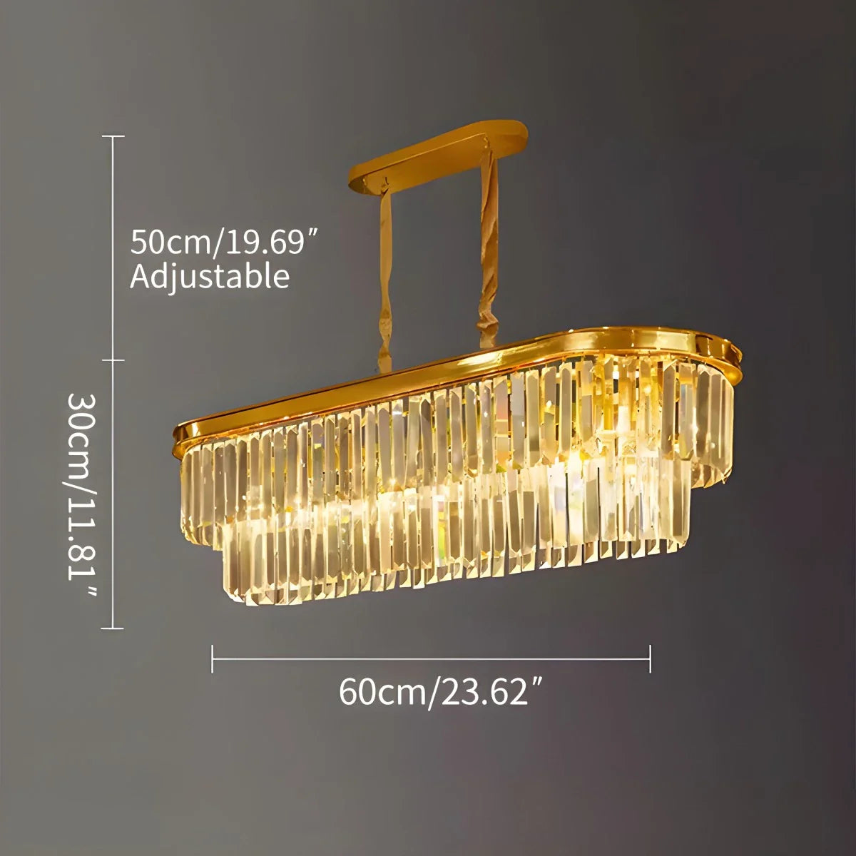 Feyran Light Luxury Crystal Chandelier for Living Room