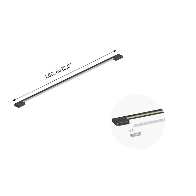 Feyran Long Linear Stairwell Wall Sconce