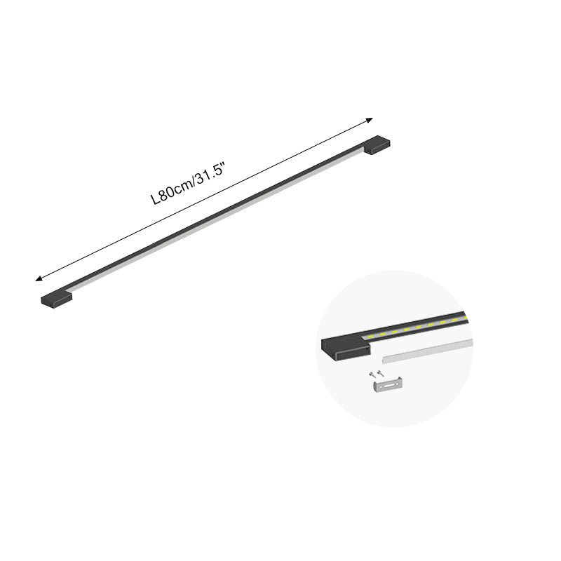 Feyran Long Linear Stairwell Wall Sconce