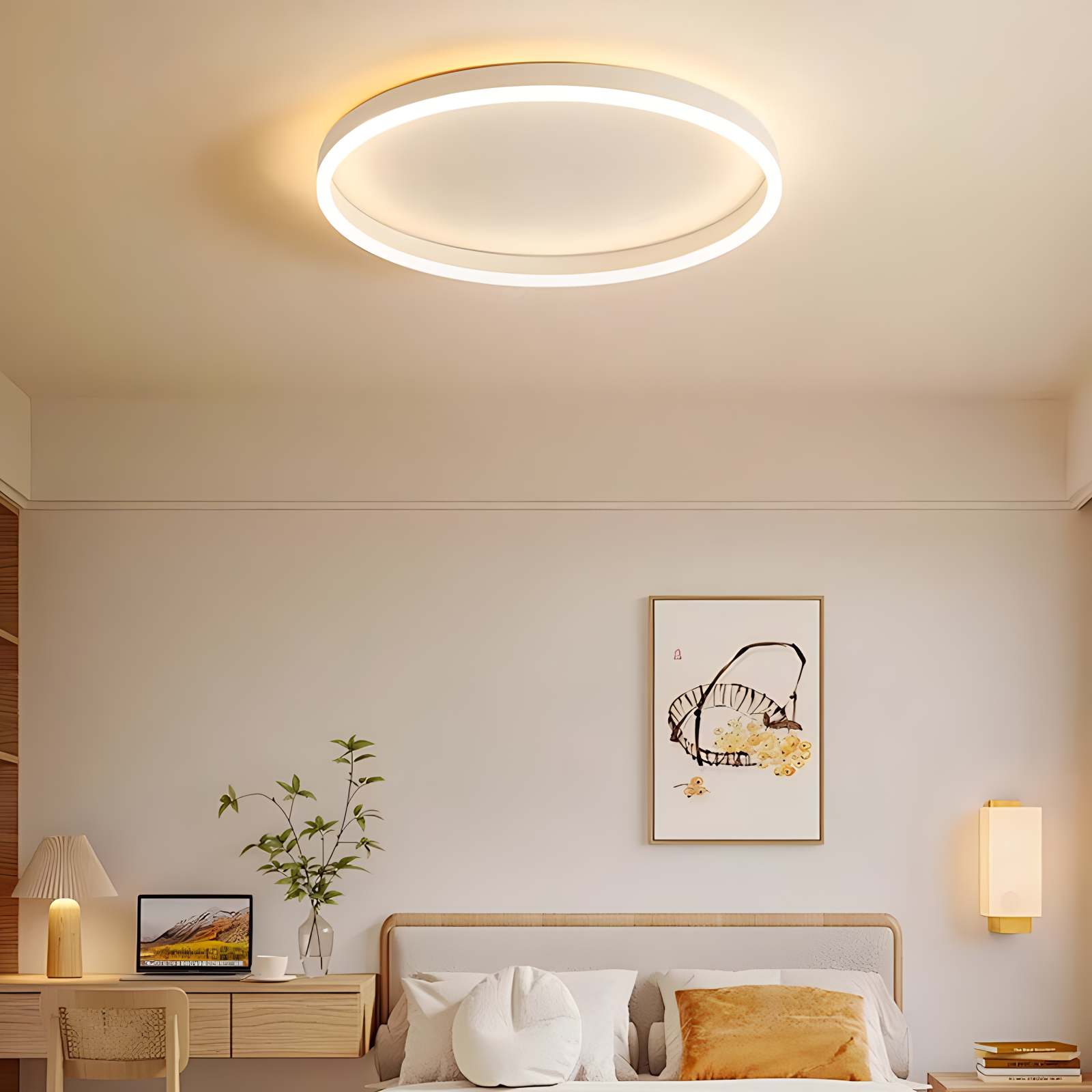 Feyran Nordic Circular LED Ceiling Lamp for Bedroom