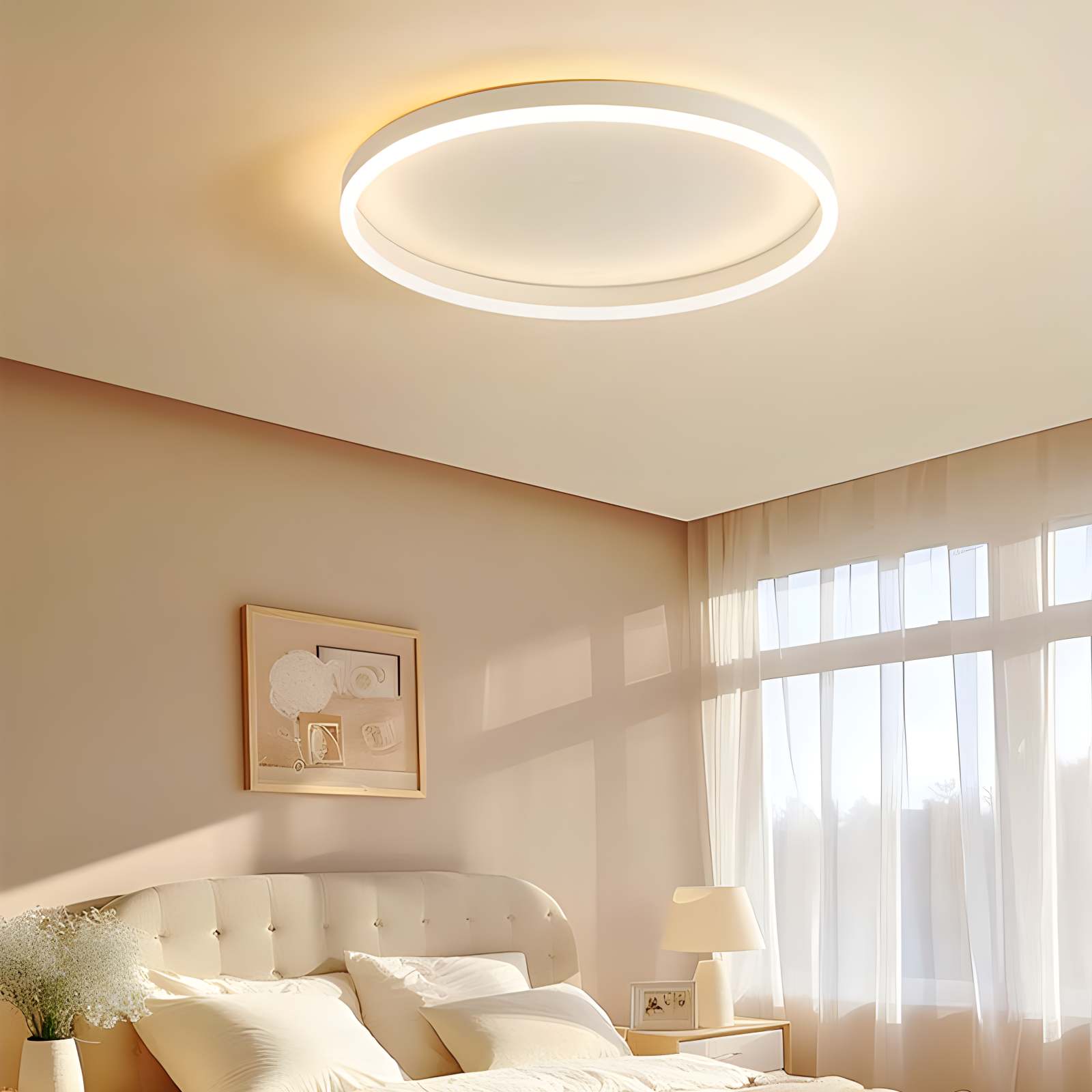 Feyran Nordic Circular LED Ceiling Lamp for Bedroom