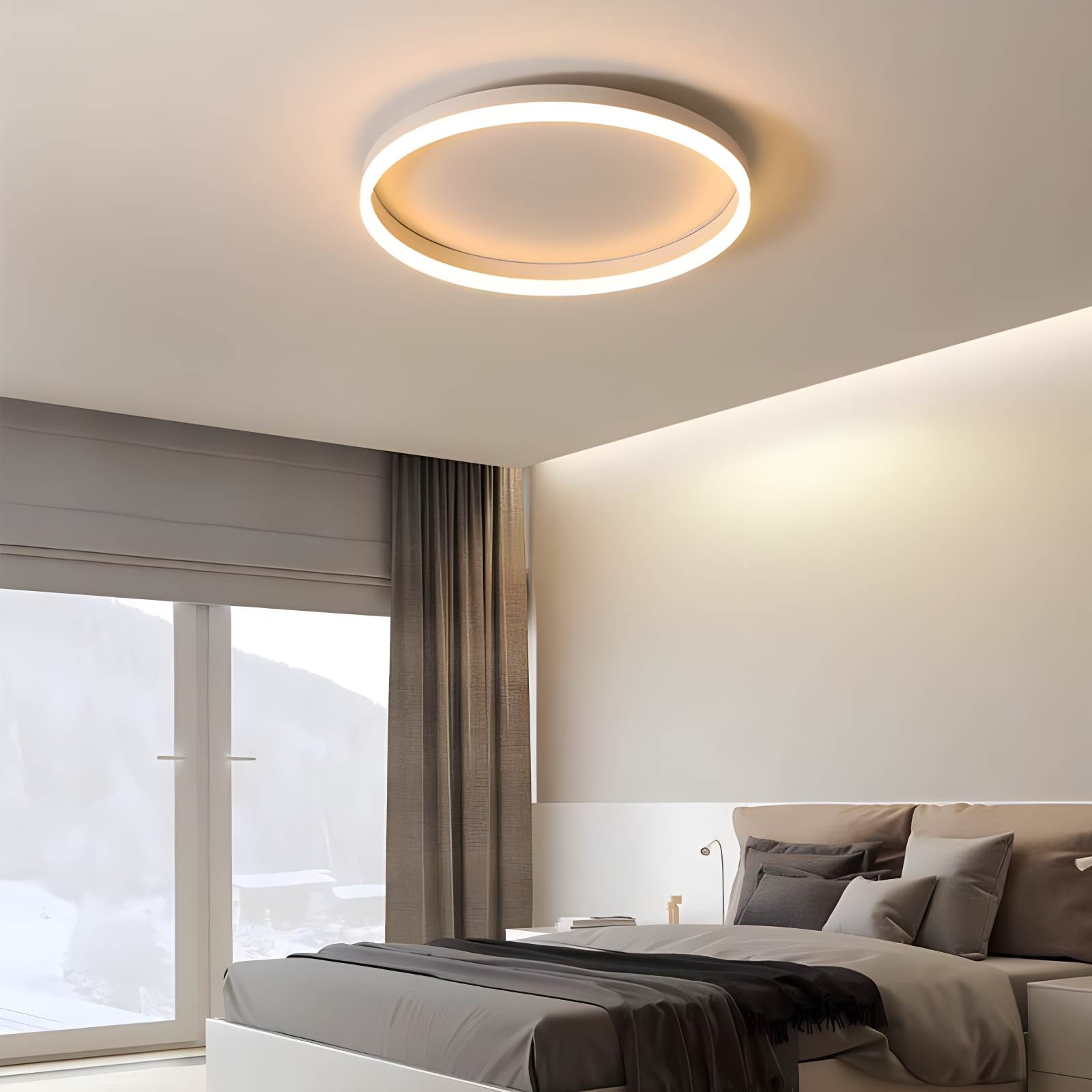 Feyran Nordic Circular LED Ceiling Lamp for Bedroom