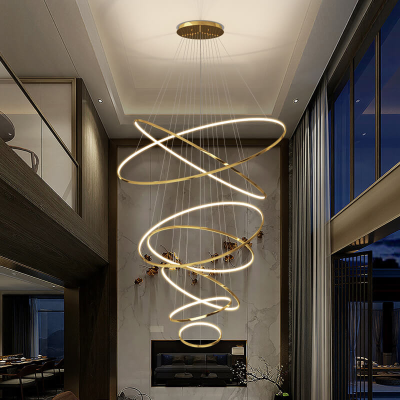 Feyran Large Tiered Ring Foyer Chandelier