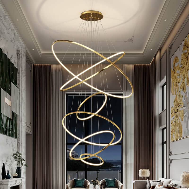 Feyran Large Tiered Ring Foyer Chandelier