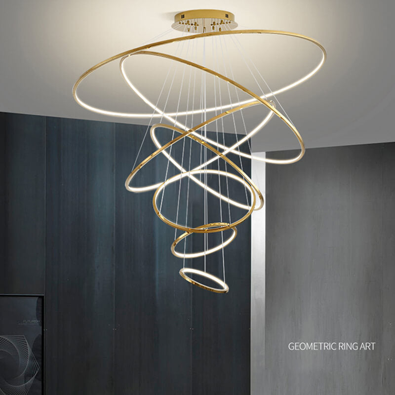 Feyran Large Tiered Ring Foyer Chandelier