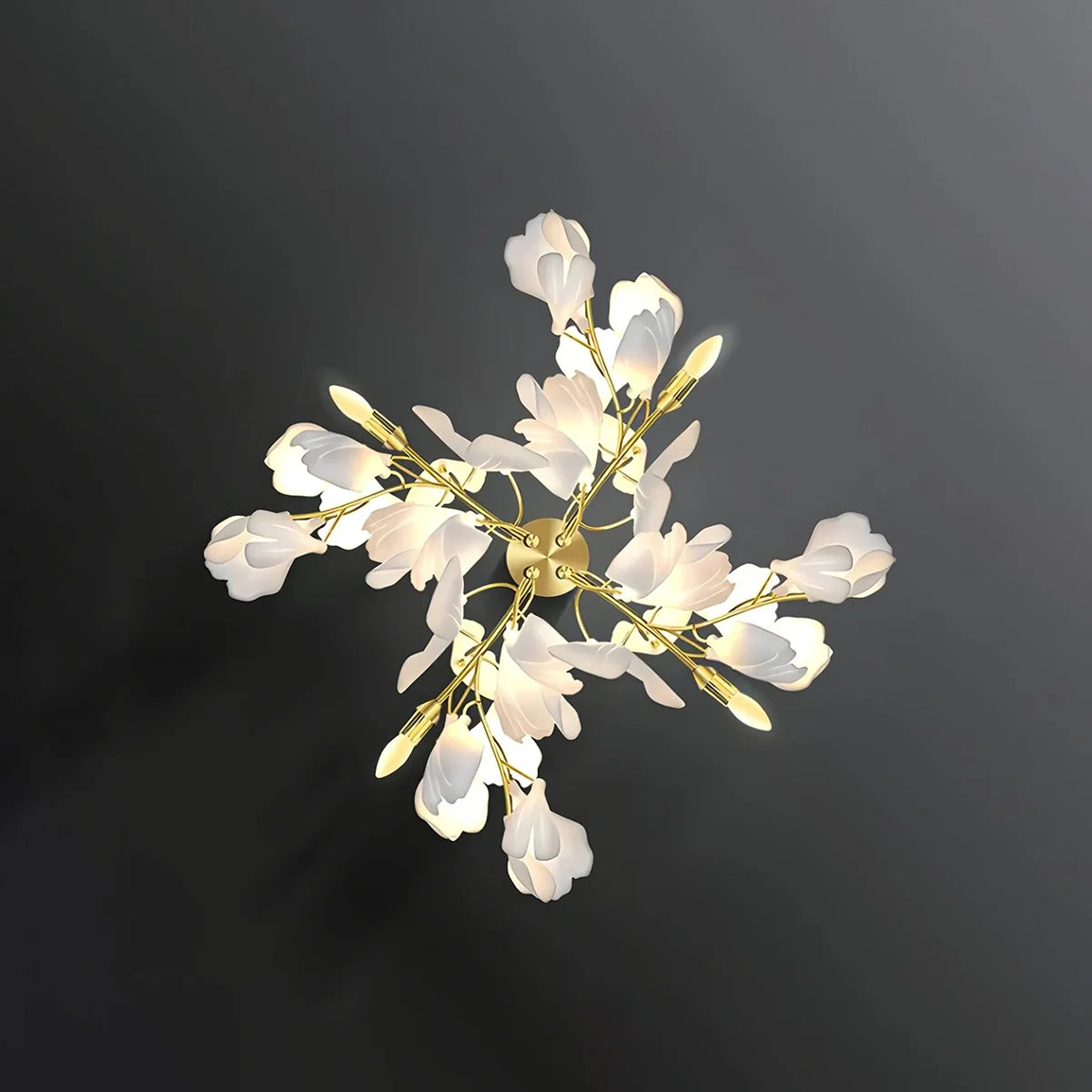 Feyran Ginkgo Flowers Wall Lamp for Living Room