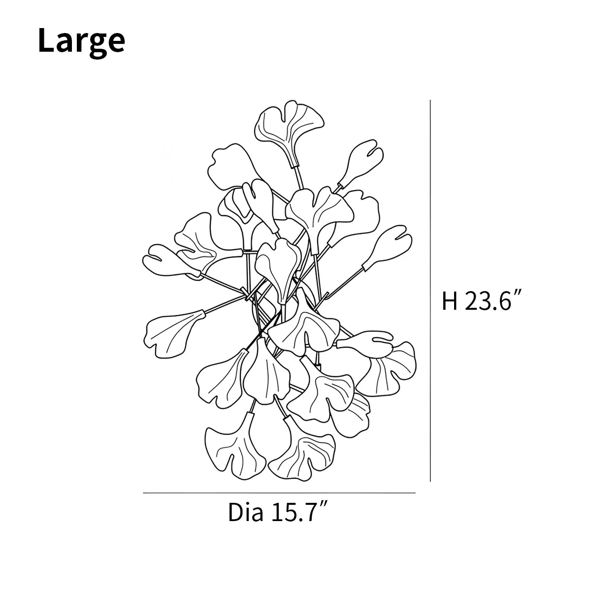 Feyran Ginkgo Wall Lamp for Living Room