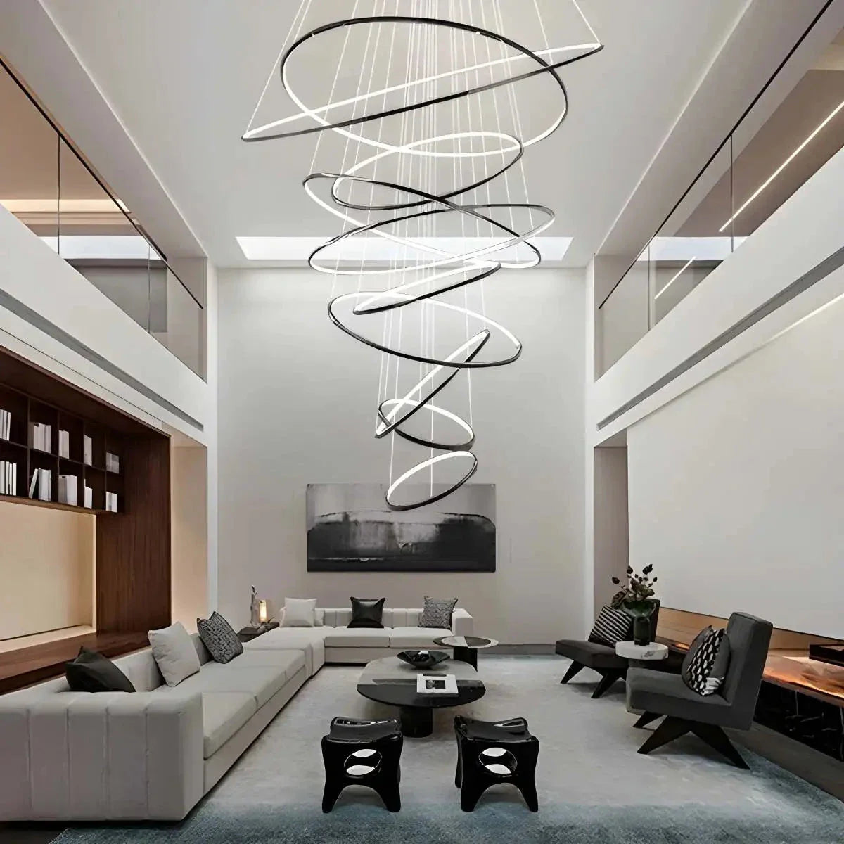 Feyran Large Tiered Ring Foyer Chandelier