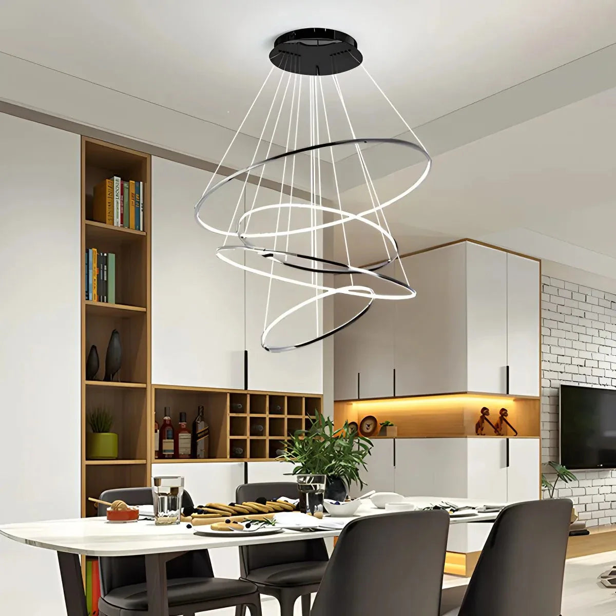 Feyran Large Tiered Ring Foyer Chandelier