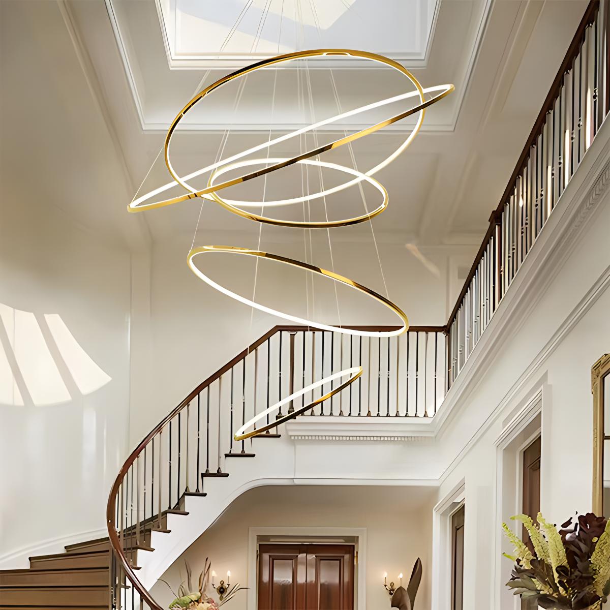Feyran Large Tiered Ring Foyer Chandelier