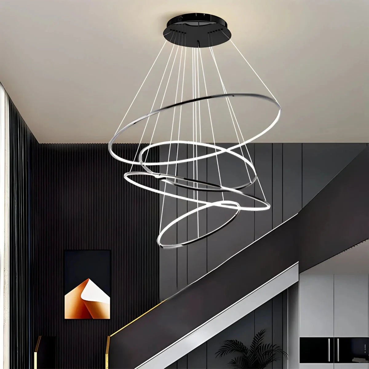 Feyran Large Tiered Ring Foyer Chandelier