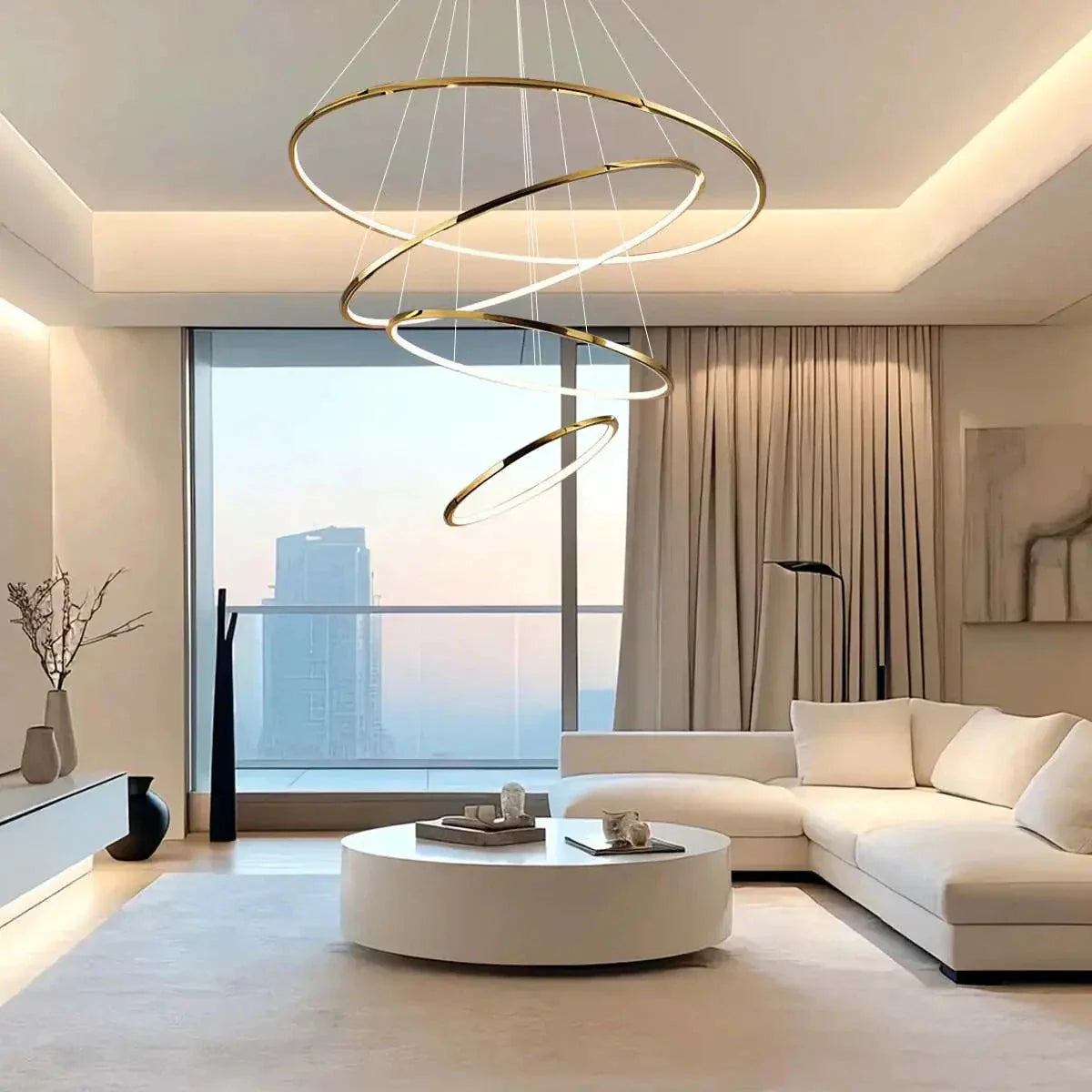 Feyran Large Tiered Ring Foyer Chandelier