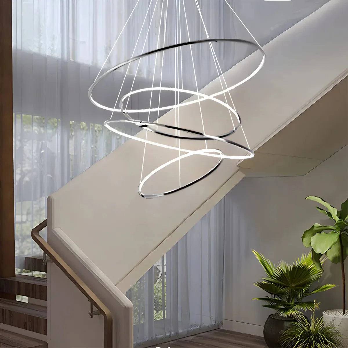 Feyran Large Tiered Ring Foyer Chandelier