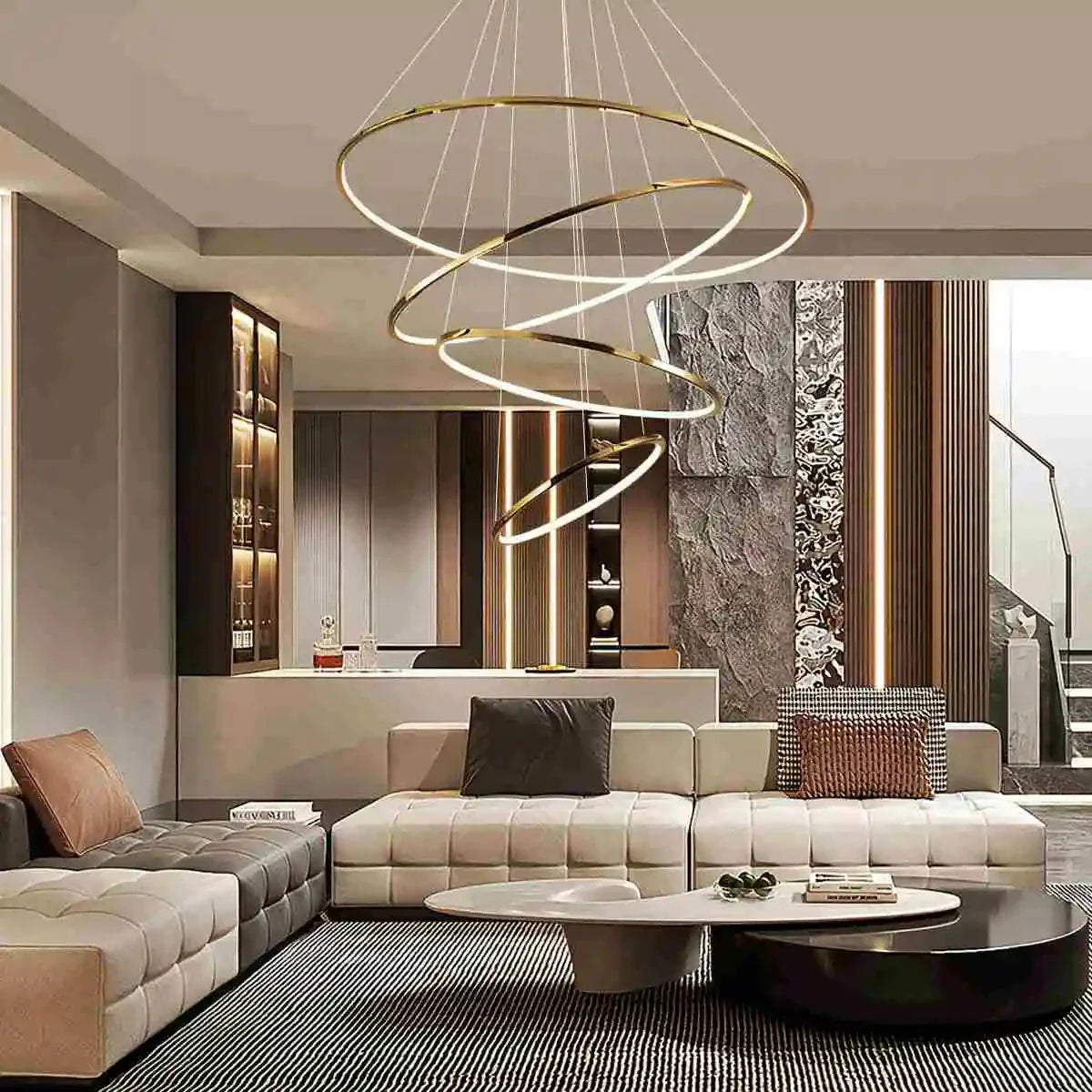 Feyran Large Tiered Ring Foyer Chandelier