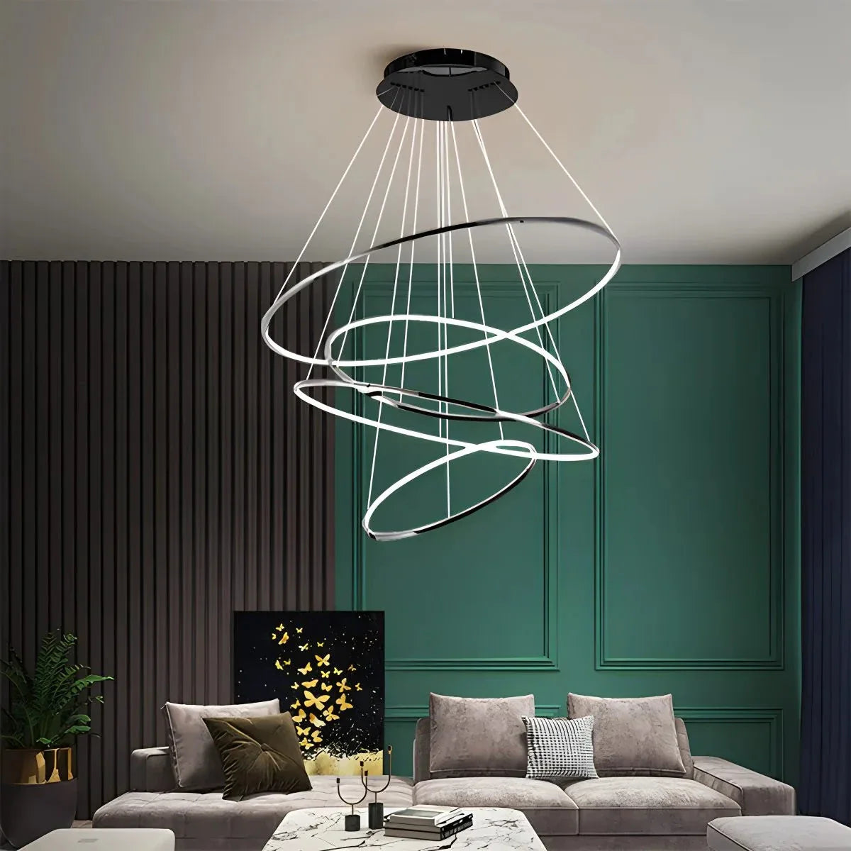 Feyran Large Tiered Ring Foyer Chandelier