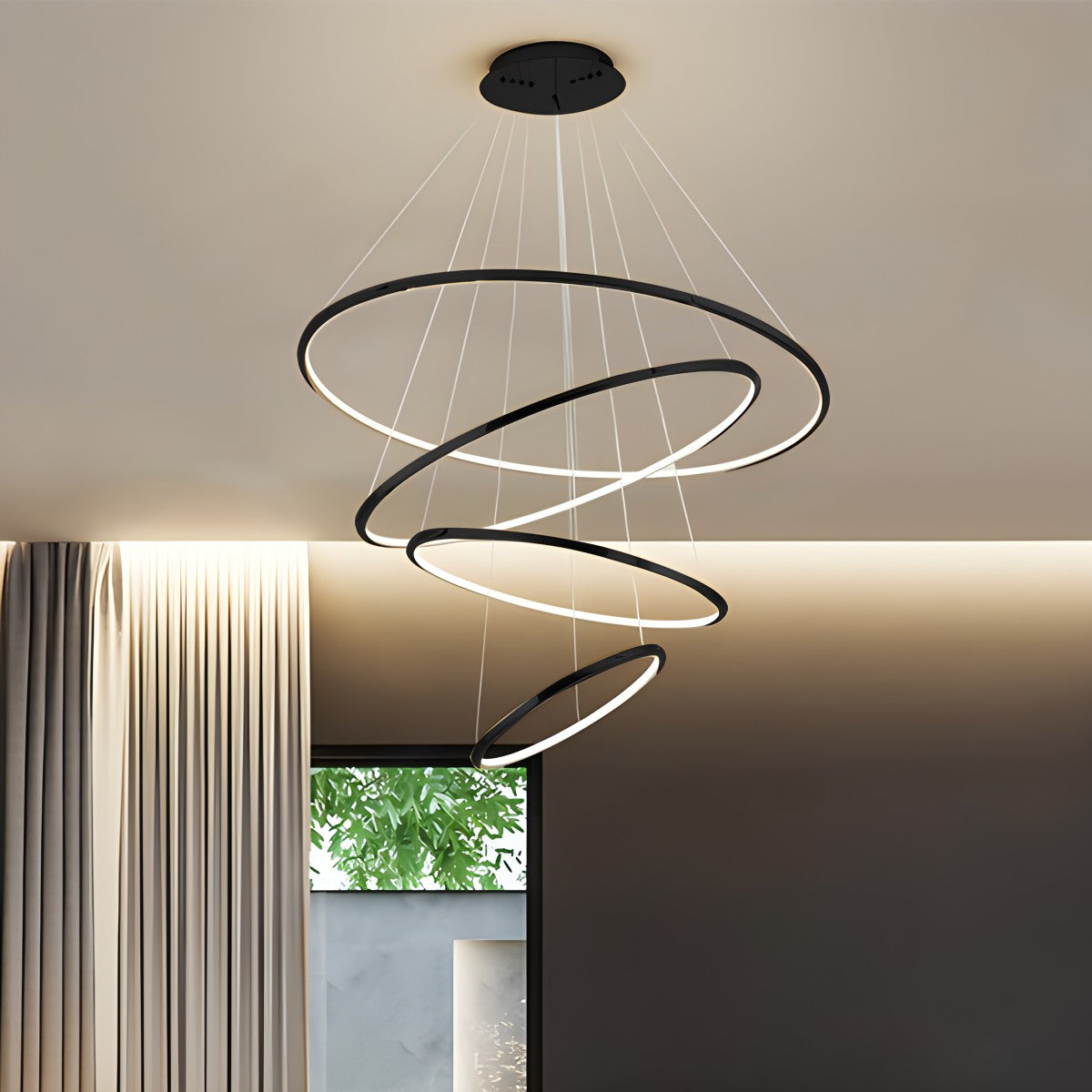 Feyran Large Tiered Ring Foyer Chandelier