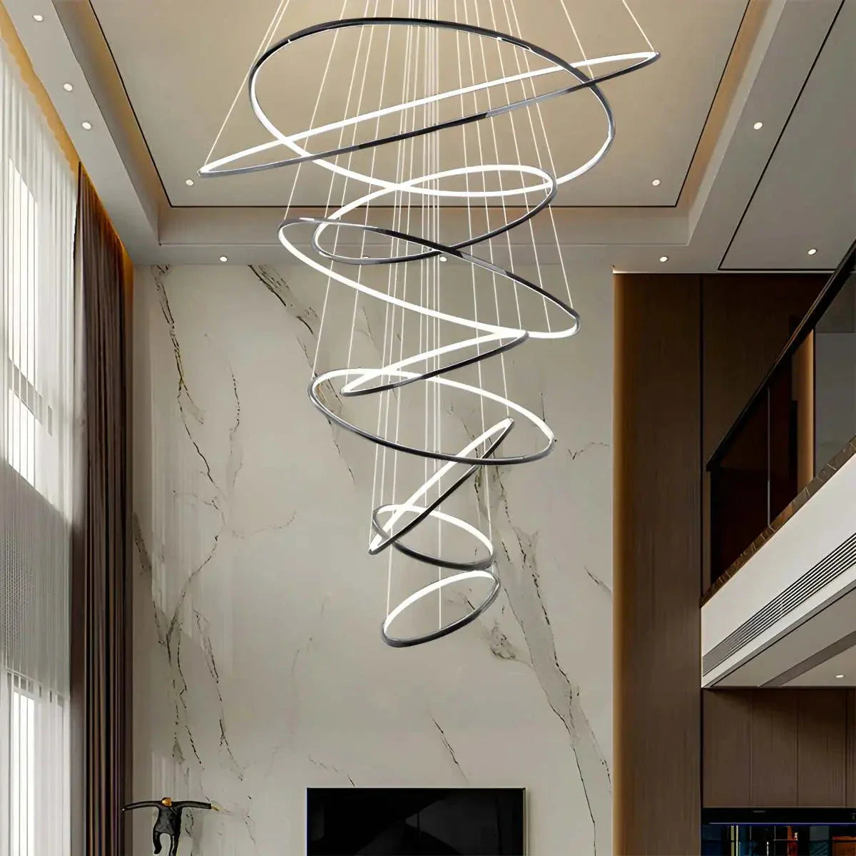 Feyran Large Tiered Ring Foyer Chandelier