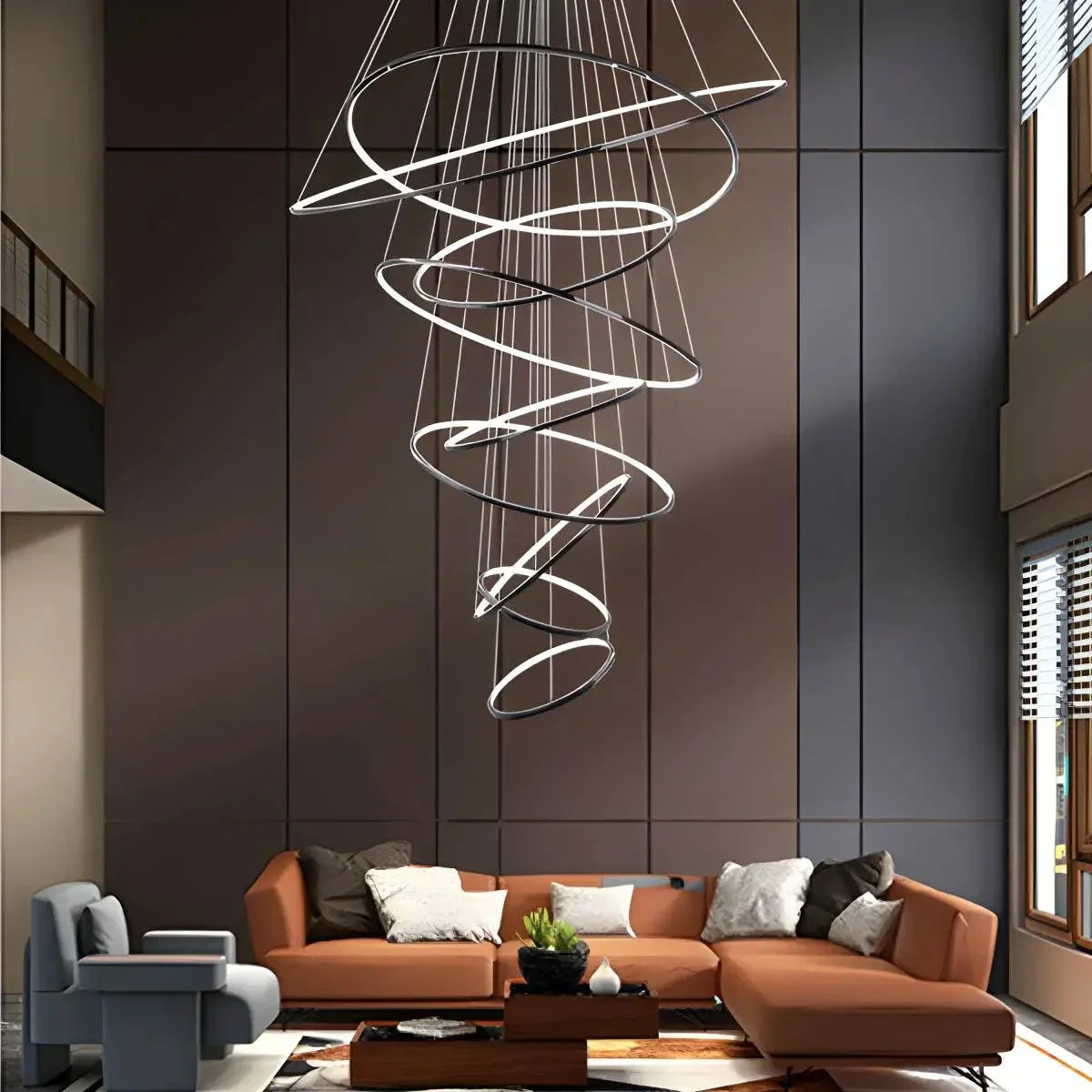 Feyran Large Tiered Ring Foyer Chandelier