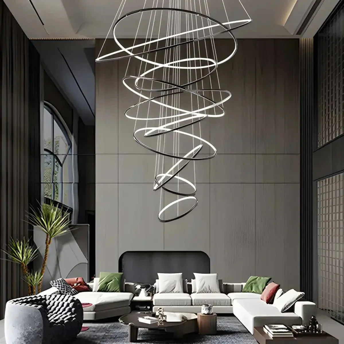 Feyran Large Tiered Ring Foyer Chandelier